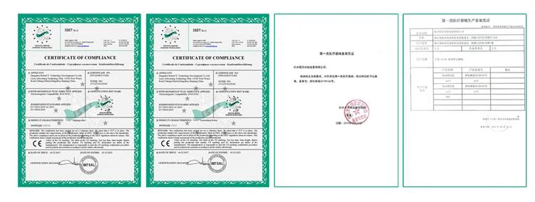 Our Certificate