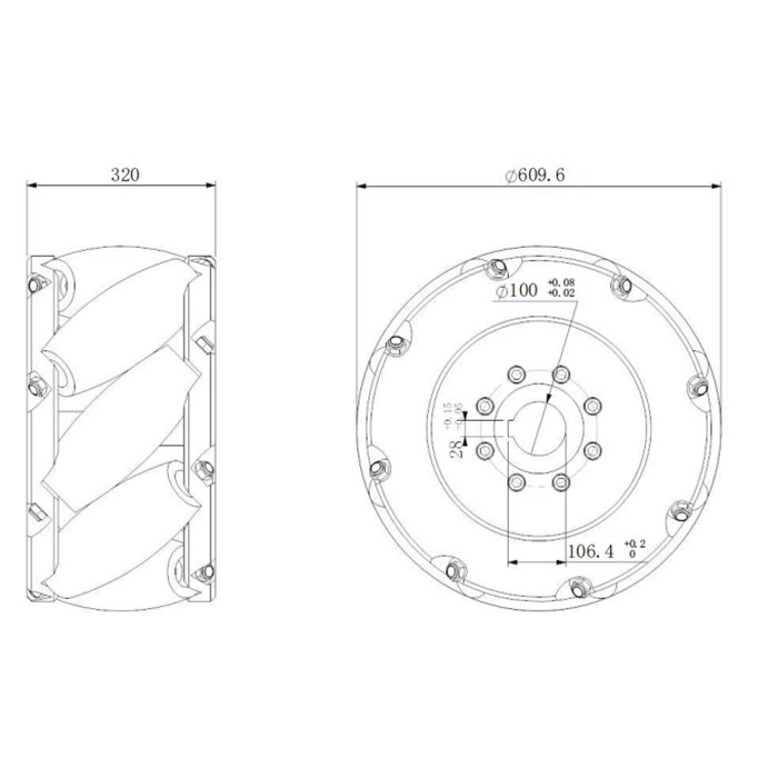 All Size Omnidirectional Mecanum Wheels Made in China All Size Omnidirectional Mecanum Wheels Made in China